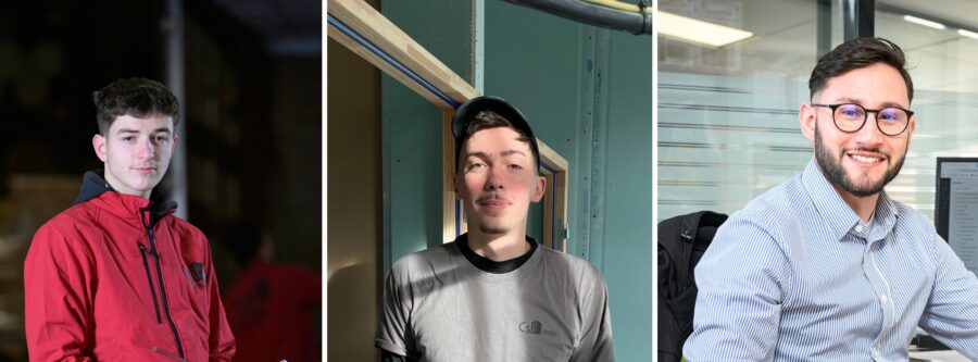 Trois apprentis recrutés en CDI